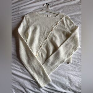 Cream Button-Up Cardigan